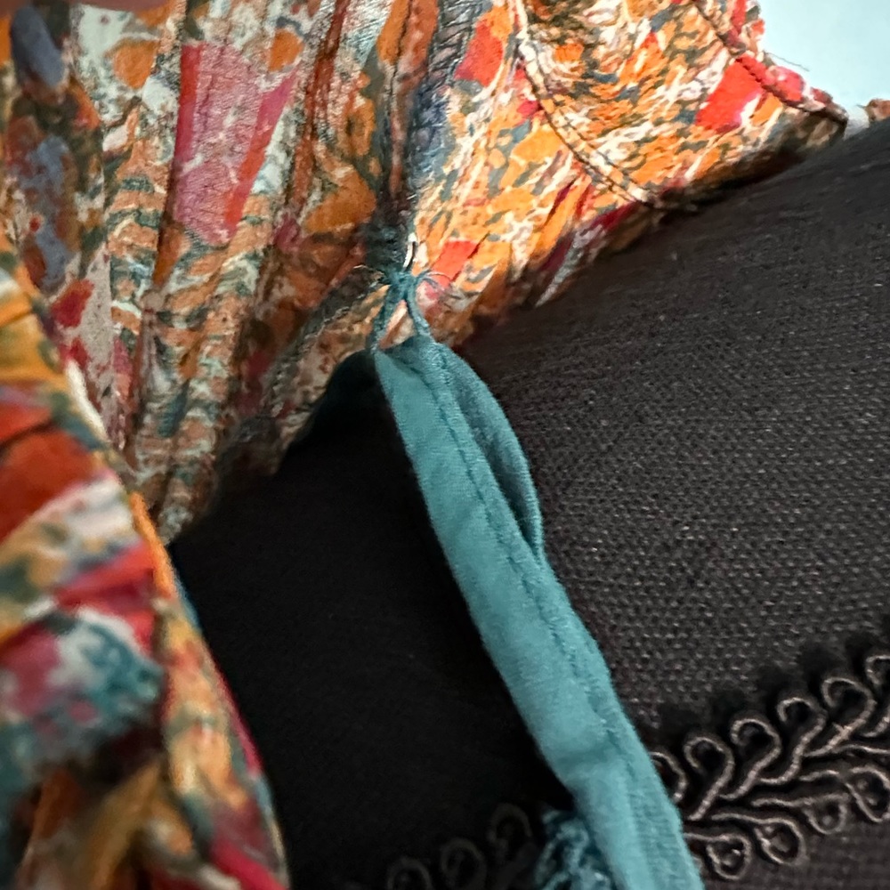 Free People Floral Maxi Dress in Rust Multi - Picture 8 of 9